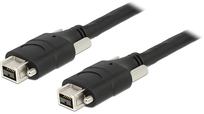 DeLOCK Firewire 800 kabel, 9-pin ha - 9-pin ha, 1m, svart in the group COMPUTERS & PERIPHERALS / Computer cables / Firewire at TP E-commerce Nordic AB (38-53045)