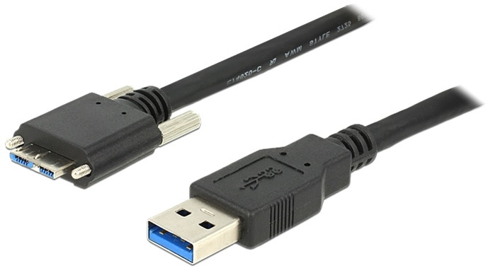 DeLOCK 83597 - USB 3.0 kabel, Typ A ha - Typ Micro B ha, 1m, svart in the group COMPUTERS & PERIPHERALS / Computer cables / USB / USB-A / Cables at TP E-commerce Nordic AB (38-53046)
