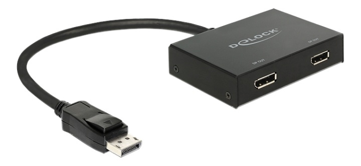 DeLOCK Displayport 1.2 Splitter in the group COMPUTERS & PERIPHERALS / Computer cables / DisplayPort / Adapters at TP E-commerce Nordic AB (38-53138)