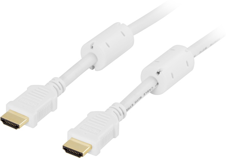DELTACO HDMI cable, HDMI High Speed with Ethernet, 4K, UltraHD @30Hz, in the group HOME ELECTRONICS / Cables & Adapters / HDMI / Cables at TP E-commerce Nordic AB (38-5315)