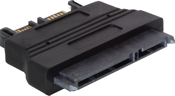 DeLOCK SATA till Slim SATA adapter, ho-ha in the group COMPUTERS & PERIPHERALS / Computer cables / Internal / SATA at TP E-commerce Nordic AB (38-53156)