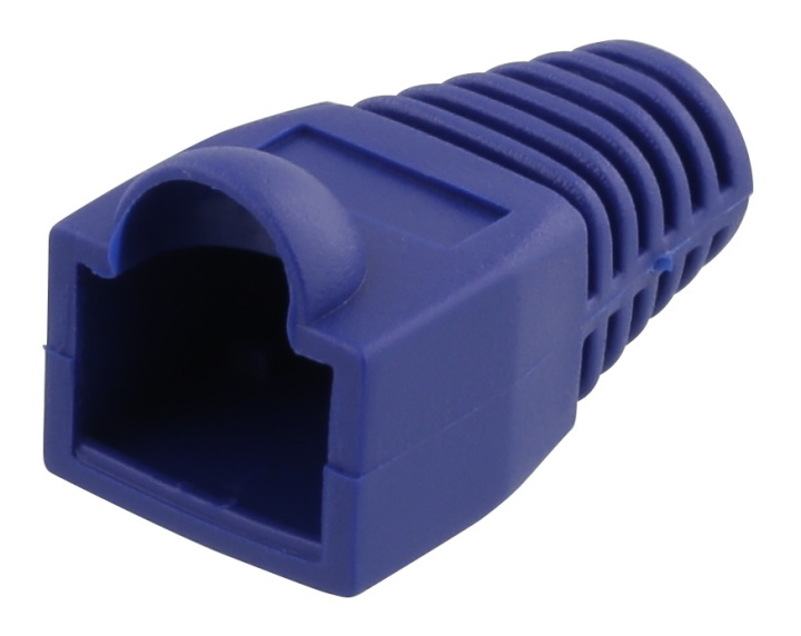 DELTACO RJ45 plug cover, for cables with 6,8mm in diameter, blue, 20p in the group COMPUTERS & PERIPHERALS / Computer cables / Network cables / Adapters & Conductor joints at TP E-commerce Nordic AB (38-53455)