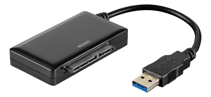 DELTACO USB 3.0 to SATA 6Gb/s adapter, for 2,5/3,5