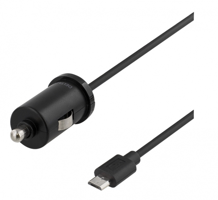 DELTACO car charger with Micro USB, 1A, 1xUSB Micro B ha, 1m, black in the group SMARTPHONE & TABLETS / Chargers & Cables / Car chargers / Car chargers micro-USB at TP E-commerce Nordic AB (38-53766)