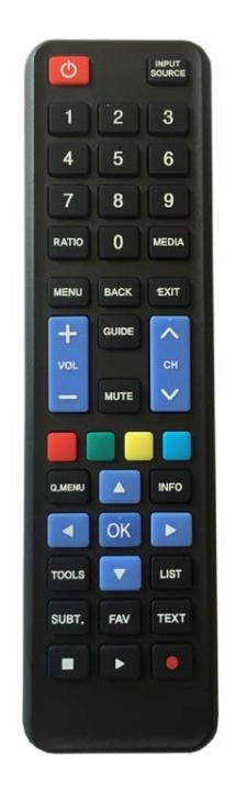 Dilog universal remote control for Samsung and LG, black in the group HOME ELECTRONICS / Audio & Picture / TV & Accessories / Remote controls at TP E-commerce Nordic AB (38-54207)