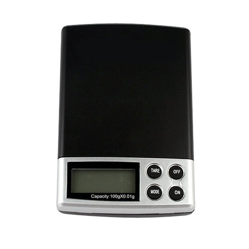 Digital scale in pocket format, accuracy of 0.01g, maximum weight 100g in the group HOME, HOUSEHOLD & GARDEN / Kitchen utensils / Kitchen scales at TP E-commerce Nordic AB (38-5490)