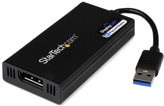 StarTech USB32DP-4K USB 3.0 till DisplayPort, 3840x2160 UHD, svart in the group COMPUTERS & PERIPHERALS / Computer cables / DisplayPort / Adapters at TP E-commerce Nordic AB (38-55596)