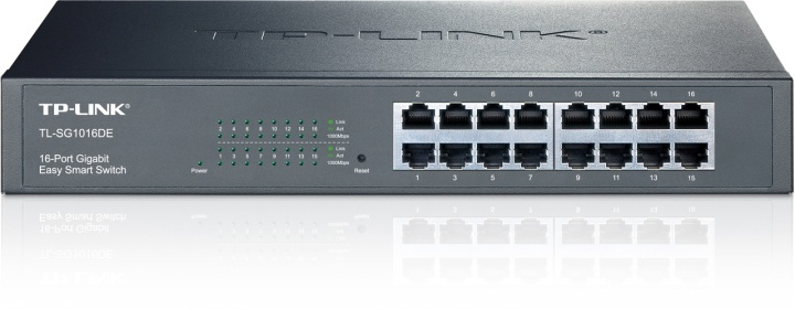 TP-LINK, nätverksswitch, 16-ports 10/100/1000Mbps, RJ45, svart in the group COMPUTERS & PERIPHERALS / Network / Switches / 10/100/1000Mbps at TP E-commerce Nordic AB (38-55809)