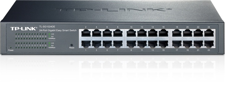 TP-LINK, nätverksswitch, 24-ports 10/100/1000Mbps, RJ45, svart in the group COMPUTERS & PERIPHERALS / Network / Switches / 10/100/1000Mbps at TP E-commerce Nordic AB (38-55810)