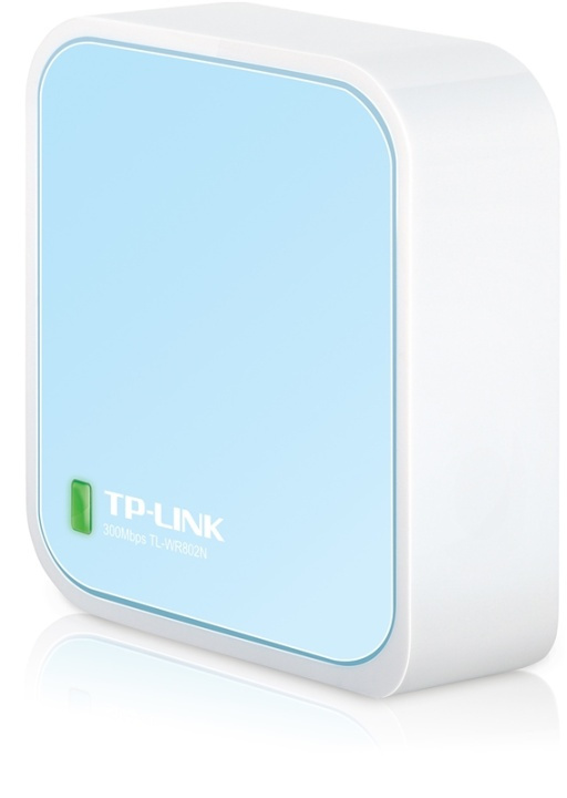 TP-LINK TL-WR802N, trådlös nano N-router, vit in the group COMPUTERS & PERIPHERALS / Network / Routrar at TP E-commerce Nordic AB (38-55822)