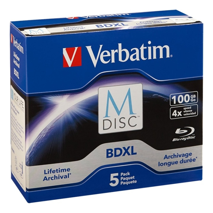 Verbatim BD-R M-disc Single Layer 4X Scratchguard surface in the group HOME ELECTRONICS / Storage media / CD/DVD/BD-Discs / Blu-Ray at TP E-commerce Nordic AB (38-55906)