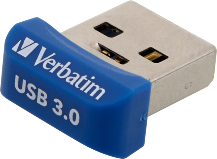 Verbatim StoreNStay Nano U3, USB3.0 minne, 16GB, blå in the group HOME ELECTRONICS / Storage media / USB memory / USB 3.0 at TP E-commerce Nordic AB (38-55954)