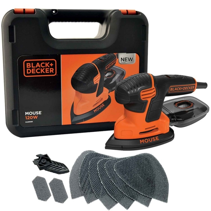 Black & Decker Slipmus 120W inkl.tillbehör in the group HOME, HOUSEHOLD & GARDEN / Tools / Grinding machines at TP E-commerce Nordic AB (38-56129)