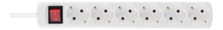 DELTACO power outlet GT-124 (White) in the group HOME, HOUSEHOLD & GARDEN / Electricity & Lighting / Power strips at TP E-commerce Nordic AB (38-5625)