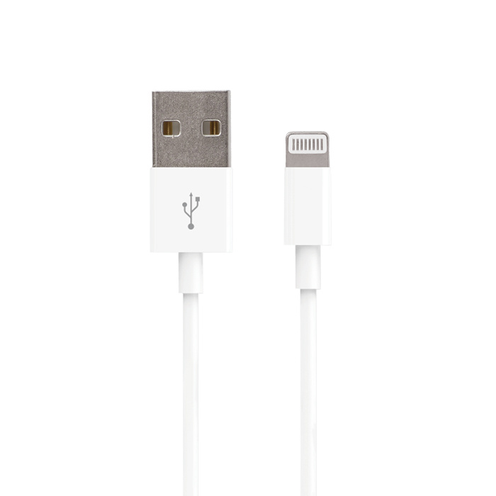 Forever iPhone 5/6/7/8 Lightning cable, White in the group SMARTPHONE & TABLETS / Chargers & Cables / Cables / Cables Lightning at TP E-commerce Nordic AB (38-56686)