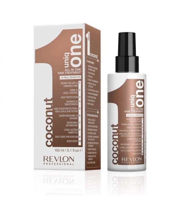 Revlon Uniq One All in One Hair Treatment Coconut 150ml in the group BEAUTY & HEALTH / Hair & Styling / Hair care / Conditioner spray/Leave-in at TP E-commerce Nordic AB (38-56952)