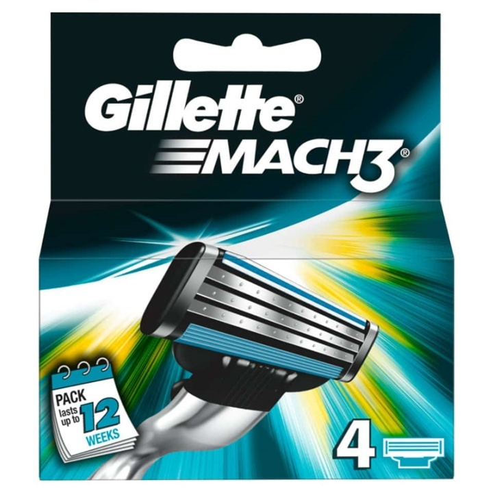 Gillette Mach3 4-pack in the group BEAUTY & HEALTH / Hair & Styling / Shaving & Trimming / Razors & Accessories at TP E-commerce Nordic AB (38-57194)