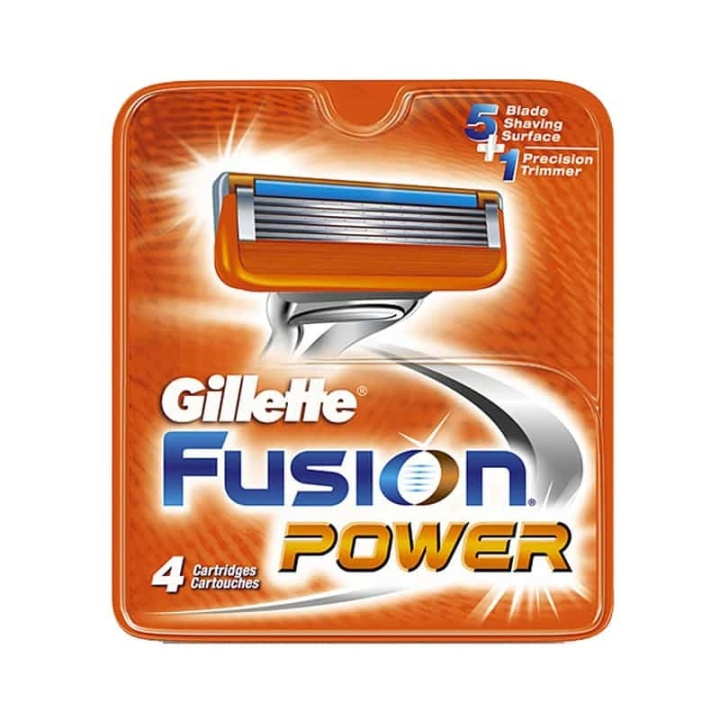 Gillette Fusion Power 4-pack in the group BEAUTY & HEALTH / Hair & Styling / Shaving & Trimming / Razors & Accessories at TP E-commerce Nordic AB (38-57196)