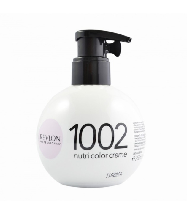 Revlon Nutri Color Creme 1002 White Platinum 270ml in the group BEAUTY & HEALTH / Hair & Styling / Hair care / Hair Dye / Hair Dye & Color bombs at TP E-commerce Nordic AB (38-57218)