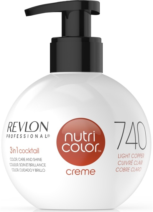 Revlon Nutri Color Creme 740 Copper 250ml in the group BEAUTY & HEALTH / Hair & Styling / Hair care / Hair Dye / Hair Dye & Color bombs at TP E-commerce Nordic AB (38-57219)