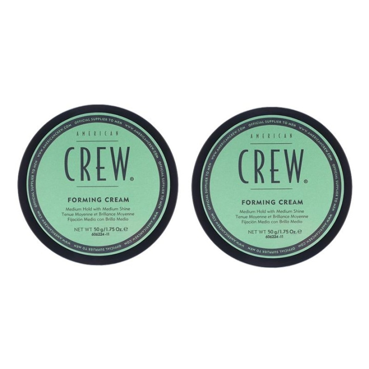 2-pack American Crew Forming Cream 85g in the group BEAUTY & HEALTH / Hair & Styling / Hair styling / Hair wax at TP E-commerce Nordic AB (38-57327)