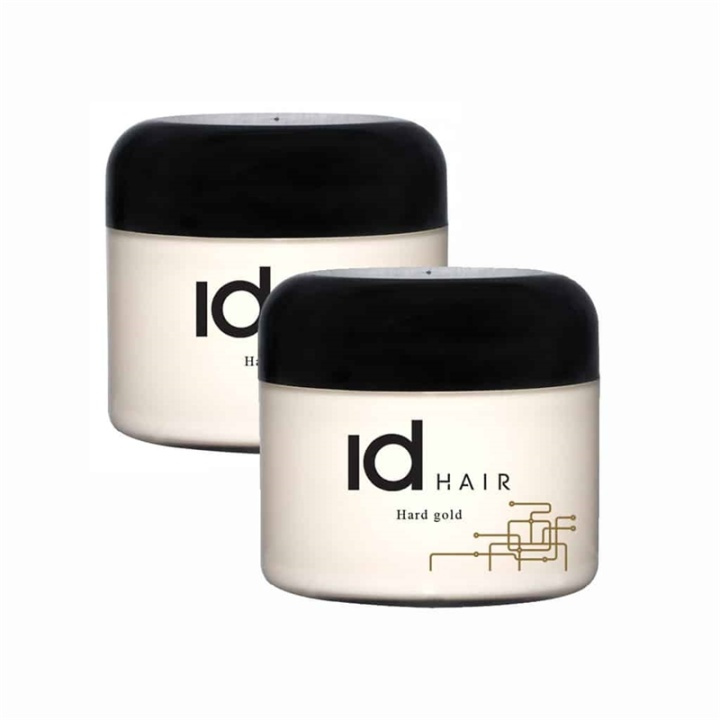 2-pack ID Hair Hard Gold Wax 100ml in the group BEAUTY & HEALTH / Hair & Styling / Hair styling / Hair wax at TP E-commerce Nordic AB (38-57378)