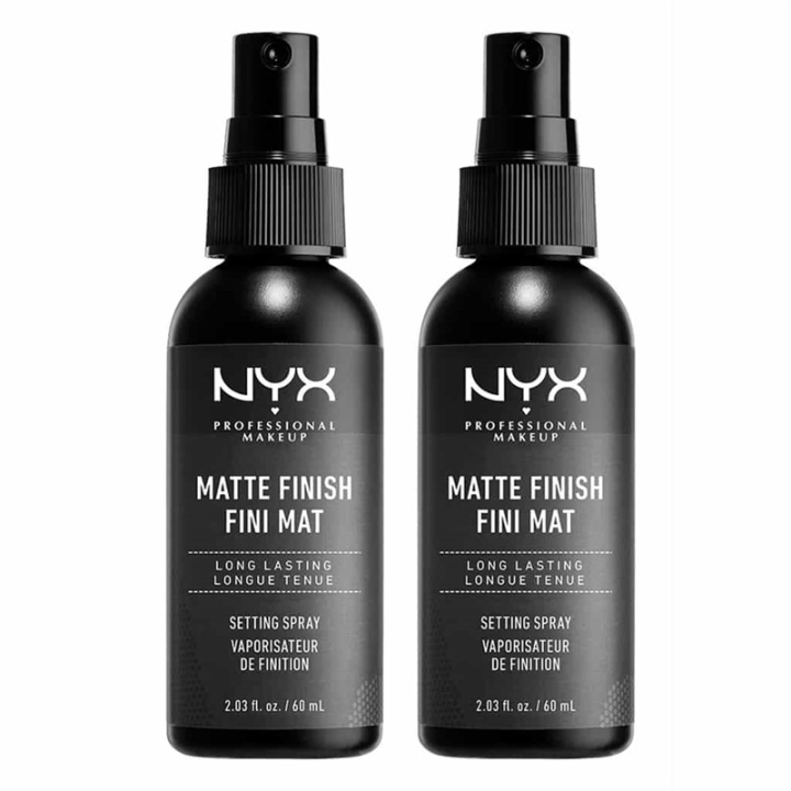 2-pack NYX PROF. MAKEUP Matte Finish Setting Spray in the group BEAUTY & HEALTH / Makeup / Facial makeup / Setting spray at TP E-commerce Nordic AB (38-57810)