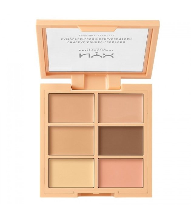 NYX PROF. MAKEUP 3C Palette Conceal Correct Contour Light in the group BEAUTY & HEALTH / Makeup / Facial makeup / Contour/Highlight at TP E-commerce Nordic AB (38-57874)
