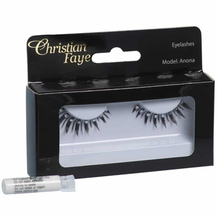 Christian Faye Eyelashes Afton With Glue in the group BEAUTY & HEALTH / Makeup / Eyes & Eyebrows / False eyelashes at TP E-commerce Nordic AB (38-58636)