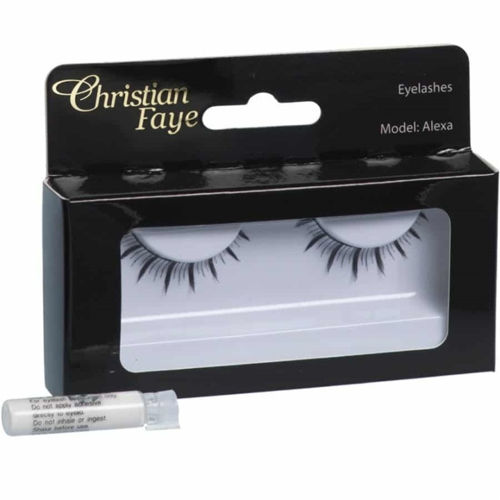 Christian Faye Eyelashes Alexa With Glue in the group BEAUTY & HEALTH / Makeup / Eyes & Eyebrows / False eyelashes at TP E-commerce Nordic AB (38-58638)