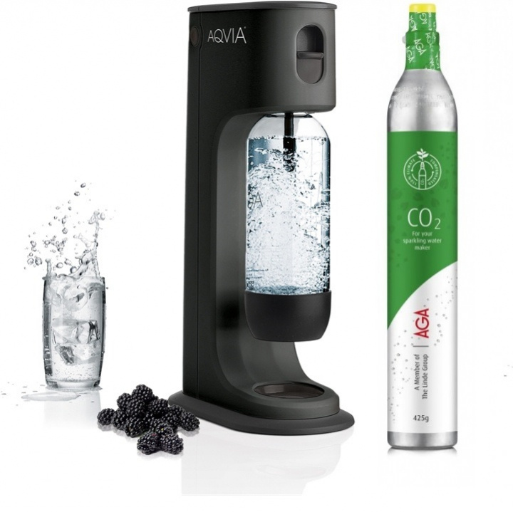 AGA Aqvia Balance (Black) inkl. Kolsyrepatron in the group HOME, HOUSEHOLD & GARDEN / Household appliances / Water & Juice / Carbonation machines / Carbonation machines at TP E-commerce Nordic AB (38-5877SP)