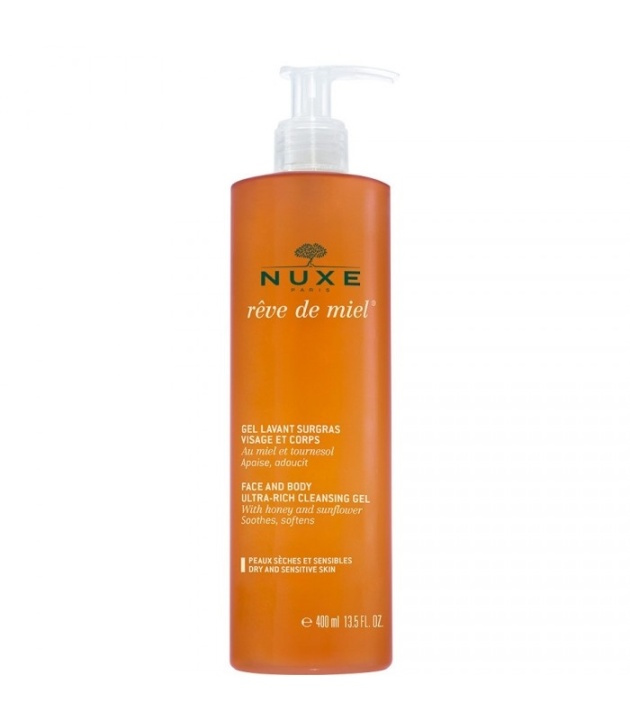 Nuxe Reve de Miel Face & Body Ultra-Rich Cleansing Gel 400ml in the group BEAUTY & HEALTH / Skin care / Face / Cleaning at TP E-commerce Nordic AB (38-58903)