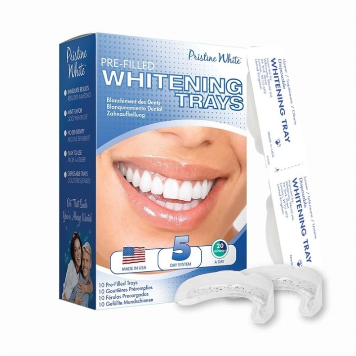 Pristine White Pre-Filled Whitening Trays in the group BEAUTY & HEALTH / Oral care / Whitening products at TP E-commerce Nordic AB (38-59150)