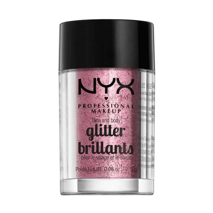 NYX PROF. MAKEUP Face & Body Glitter - 02 Rose 2,5g in the group BEAUTY & HEALTH / Makeup / Facial makeup / Glitter at TP E-commerce Nordic AB (38-59210)