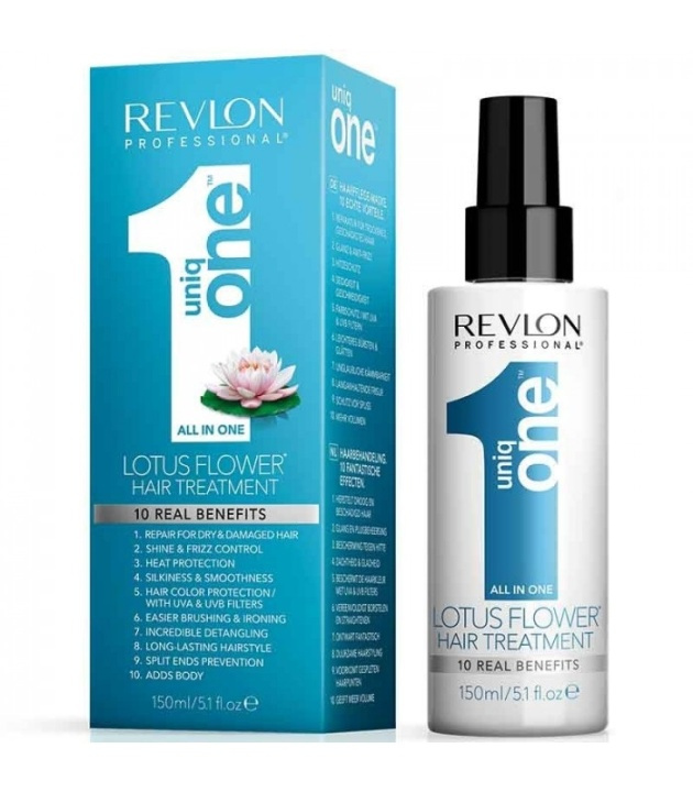 Revlon Uniq One Lotus Flower Hair Treatment 150ml in the group BEAUTY & HEALTH / Hair & Styling / Hair care / Conditioner spray/cure at TP E-commerce Nordic AB (38-59217)