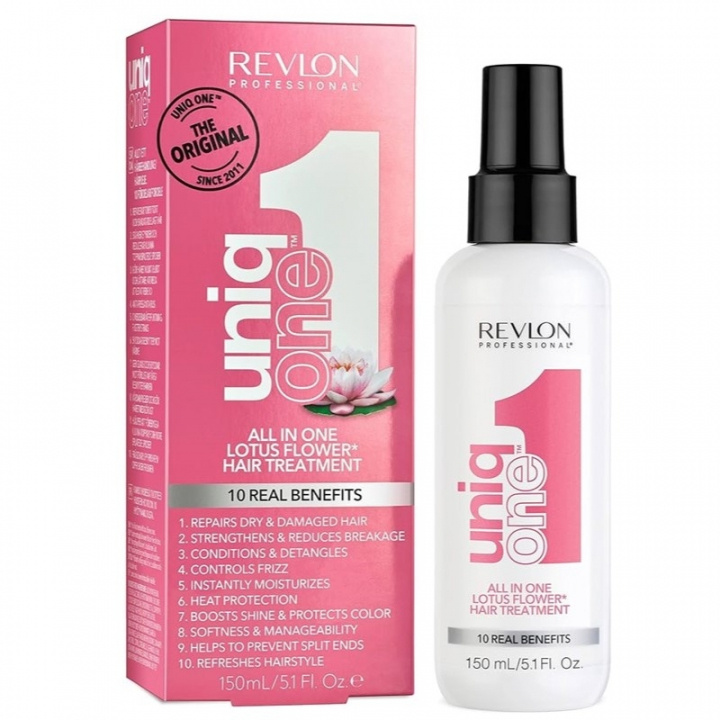 Revlon Uniq One Lotus Flower Hair Treatment 150ml in the group BEAUTY & HEALTH / Hair & Styling / Hair care / Conditioner spray/Leave-in at TP E-commerce Nordic AB (38-59217)