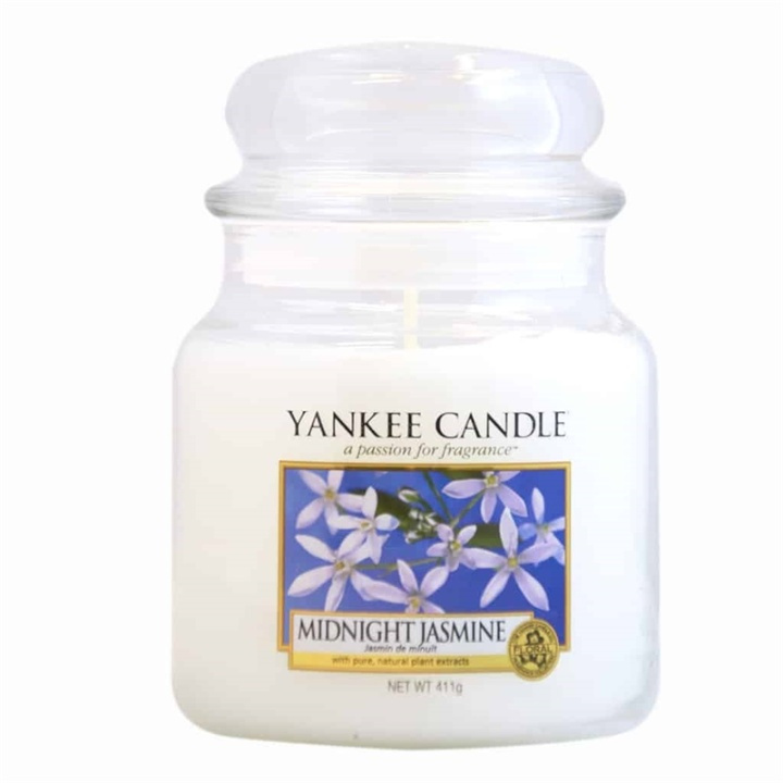 Yankee Candle Classic Medium Jar Midnight Jasmine Candle 411g in the group BEAUTY & HEALTH / Fragrance & Perfume / Other fragrances / Scented candles at TP E-commerce Nordic AB (38-59248)