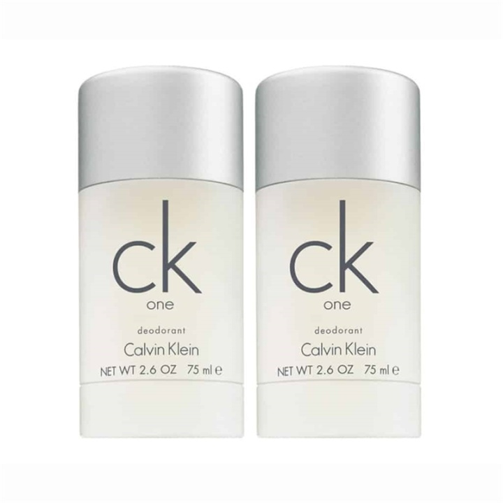 2-pack Calvin Klein CK One Deostick 75ml in the group BEAUTY & HEALTH / Fragrance & Perfume / Deodorants / Deodorant for men at TP E-commerce Nordic AB (38-59296)