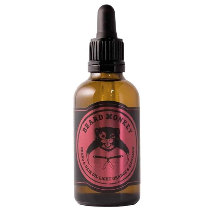 Beard Monkey Beard & Hair Oil Light Orange & Cinnamon 50ml in the group BEAUTY & HEALTH / Hair & Styling / Beard care / Beard oil at TP E-commerce Nordic AB (38-59308)