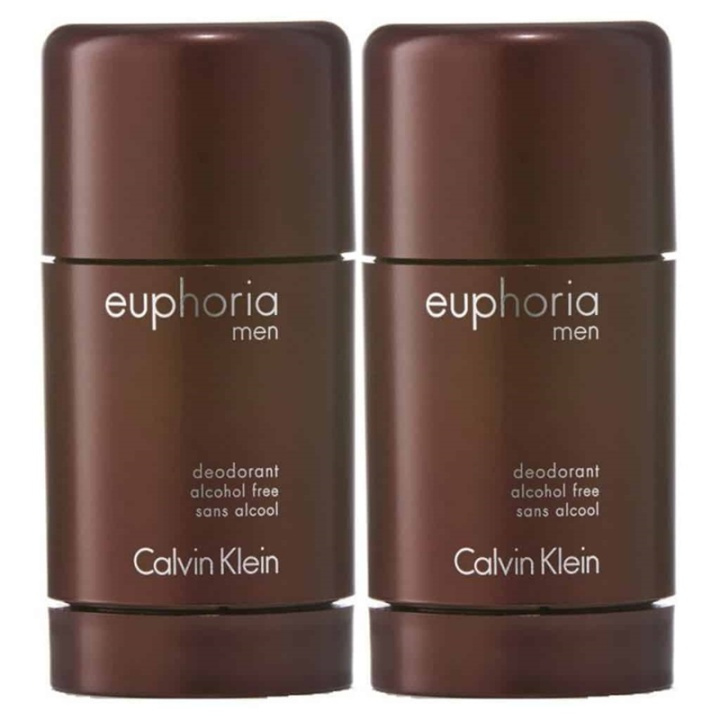 2-pack Calvin Klein Euphoria For Men Deostick 75ml in the group BEAUTY & HEALTH / Fragrance & Perfume / Deodorants / Deodorant for women at TP E-commerce Nordic AB (38-59363)