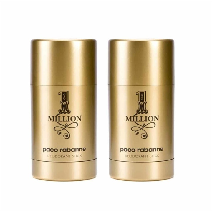 2-pack Paco Rabanne 1 Million Deostick 75ml in the group BEAUTY & HEALTH / Fragrance & Perfume / Deodorants / Deodorant for women at TP E-commerce Nordic AB (38-59376)