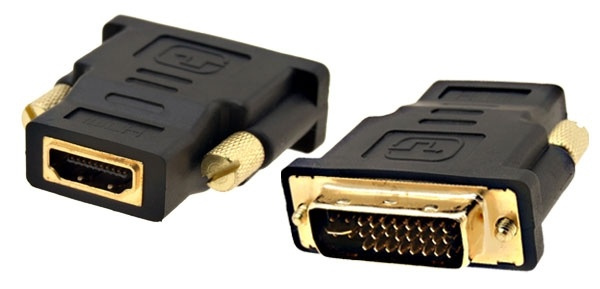 DVI-I hane till HDMI hona adapter in the group HOME ELECTRONICS / Cables & Adapters / HDMI / Adapters at TP E-commerce Nordic AB (38-5967)
