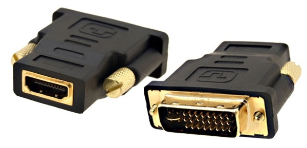 DVI-D male to HDMI female adapter in the group HOME ELECTRONICS / Cables & Adapters / HDMI / Adapters at TP E-commerce Nordic AB (38-5967)