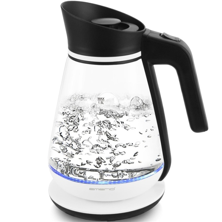 Emerio Vattenkokare 1,5L Glas Karaff (WK-111898) in the group HOME, HOUSEHOLD & GARDEN / Household appliances / Water & Juice / Kettles at TP E-commerce Nordic AB (38-59967)