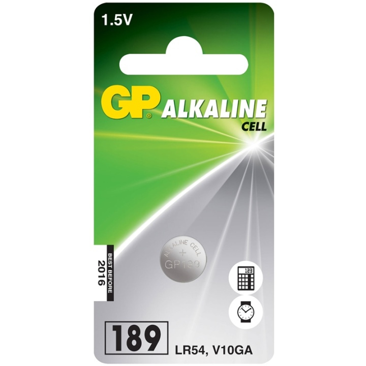 GP LR54 1,5V Alkalisk 1-pack (102004) in the group HOME ELECTRONICS / Batteries & Chargers / Batteries / Button cell at TP E-commerce Nordic AB (38-60057)