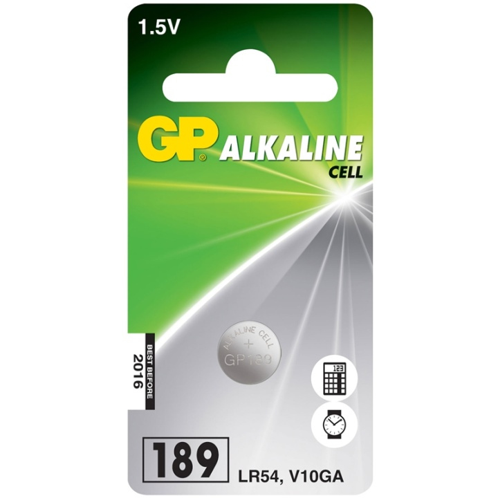 GP LR54 1,5V Alkaline 1-pack (102004) in the group HOME ELECTRONICS / Batteries & Chargers / Batteries / Button cell at TP E-commerce Nordic AB (38-60057)