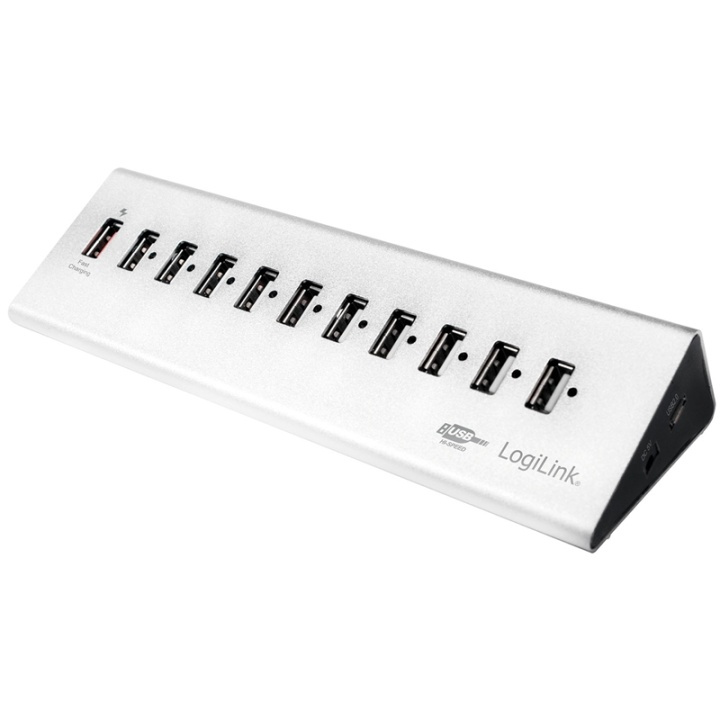 LogiLink USB 2.0-hub 10+1 fast charge (UA0226) in the group COMPUTERS & PERIPHERALS / Computer accessories / USB-Hubs at TP E-commerce Nordic AB (38-60475)