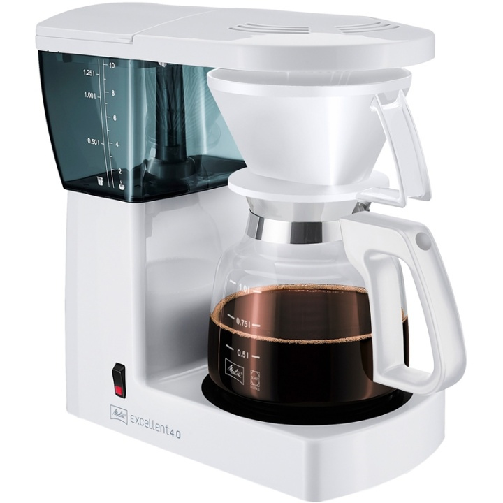Melitta Excellent 4.0 Vit Kaffebryggar (21520) in the group HOME, HOUSEHOLD & GARDEN / Household appliances / Coffee makers and accessories / Drip coffee makers at TP E-commerce Nordic AB (38-60504)