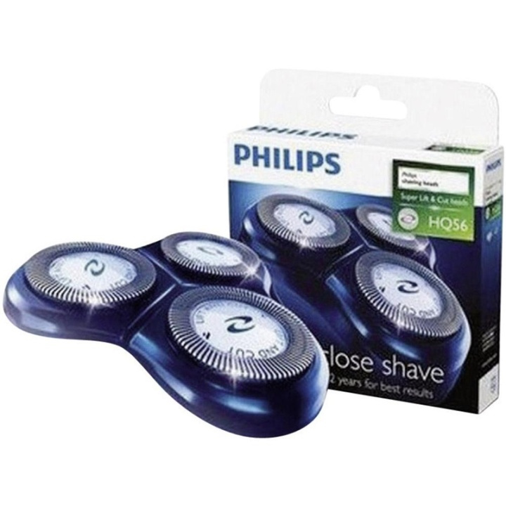 Philips Rakhuvud HQ56 (3 huvud) (HQ56/50) in the group BEAUTY & HEALTH / Hair & Styling / Shaving & Trimming / Shavers accessories at TP E-commerce Nordic AB (38-60760)