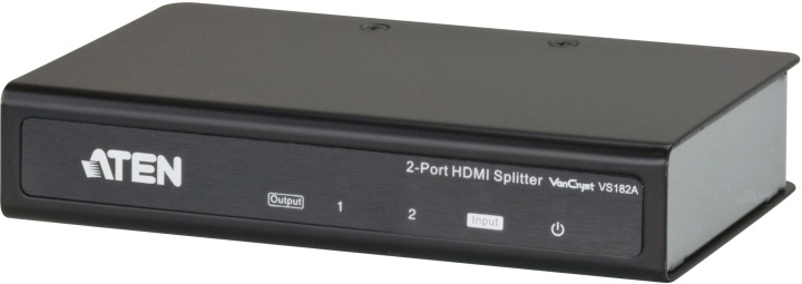 ATEN 2-ports HDMI-splitter, en till två skärmar, UHD, 1080p, 3D, sv in the group COMPUTERS & PERIPHERALS / Computer cables / Switches at TP E-commerce Nordic AB (38-61278)